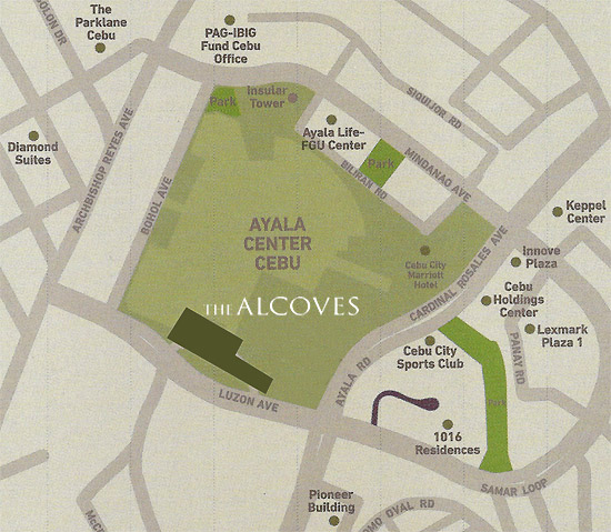 The Alcoves-Unit for rent-map