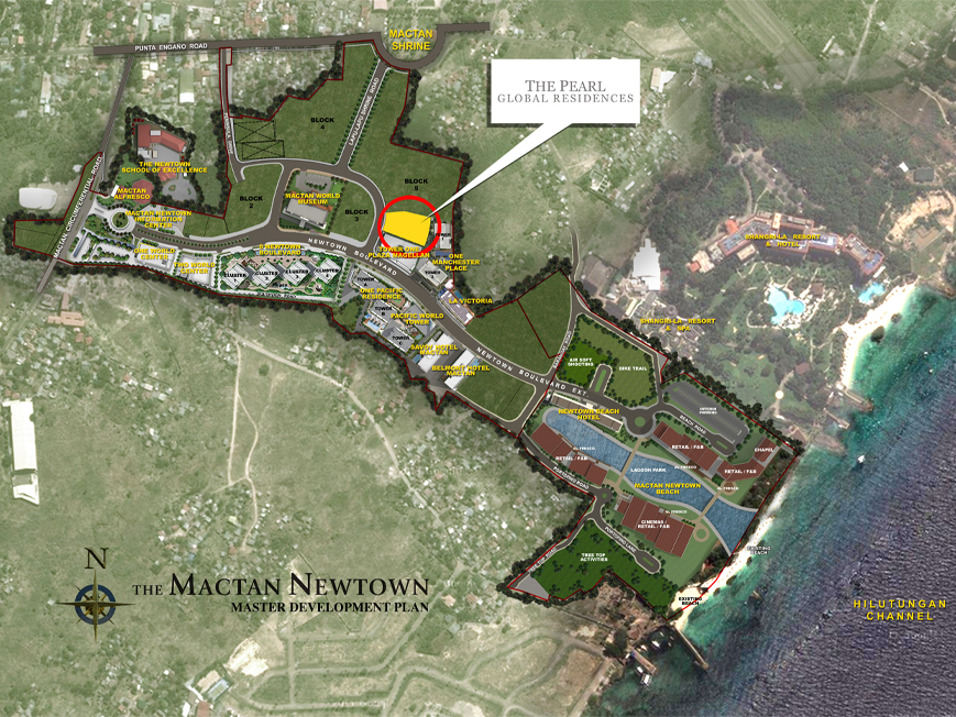 The Pearl Global Residence Mactan-map