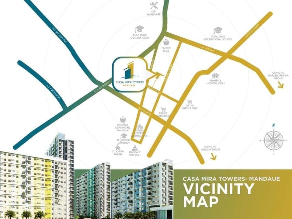 Casa Mira Towers Mandaue- map