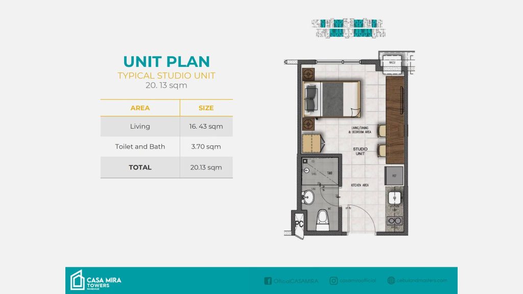 Casa Mira Towers Mandaue- floor plan