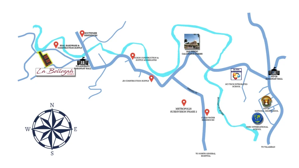 La Bellezah Homes- map