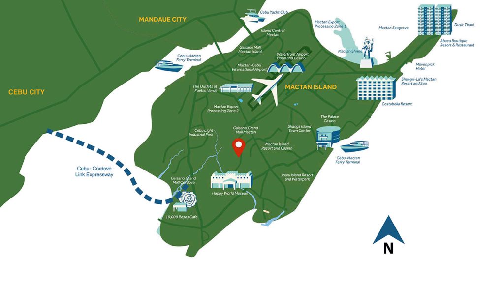 Royal Oceancrest Mactan- map