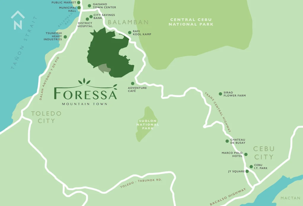 Foressa Mountain Town- map