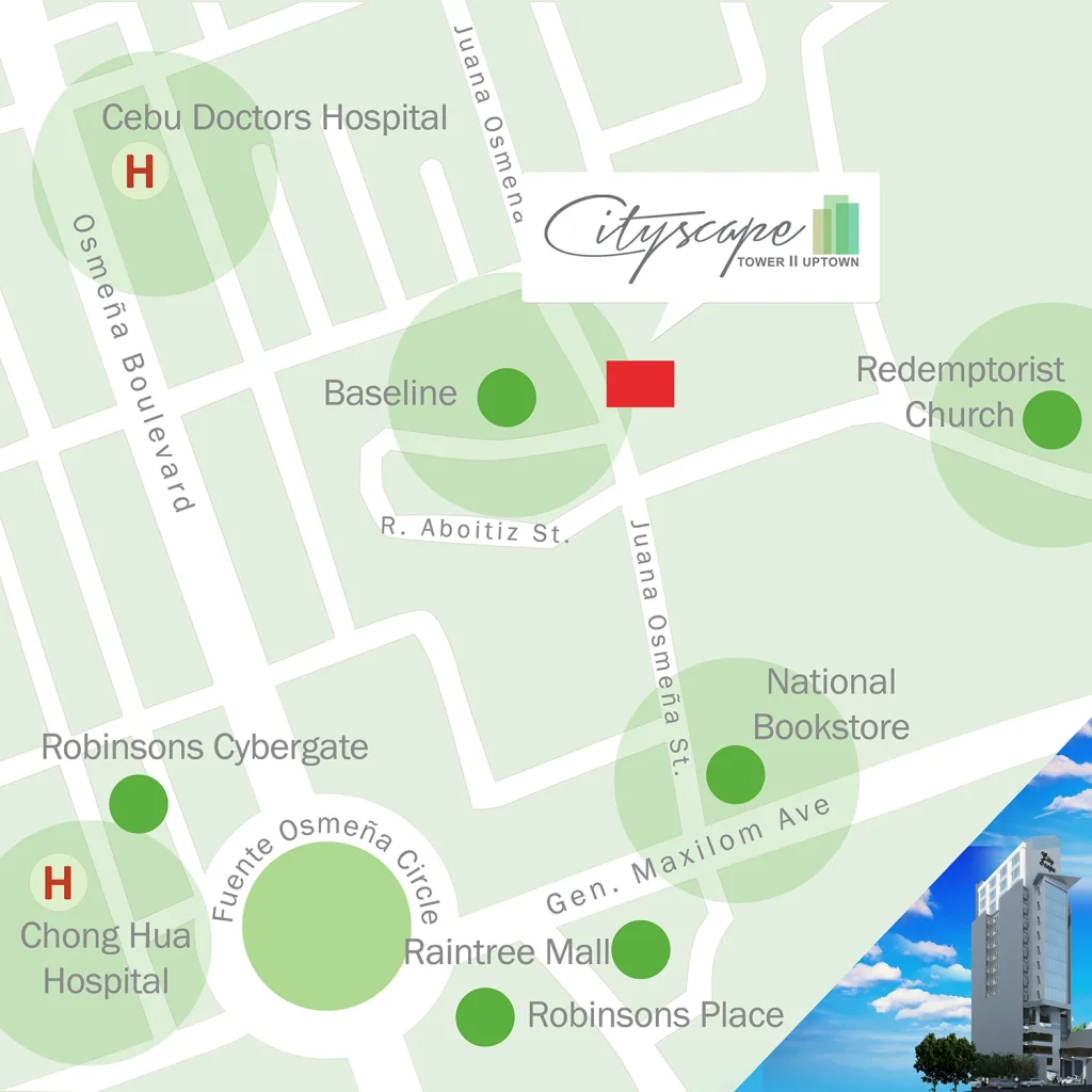 Cityscape Tower 2 Cebu- map