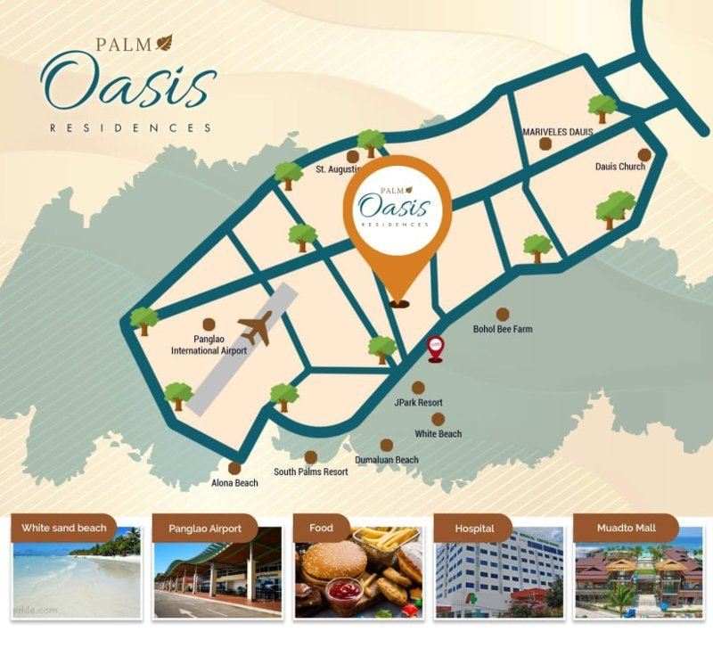 Palm Oasis Residences- location map