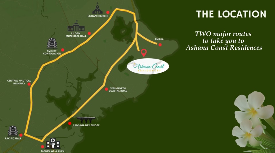 Ashana Coast Residences- Liloan- map