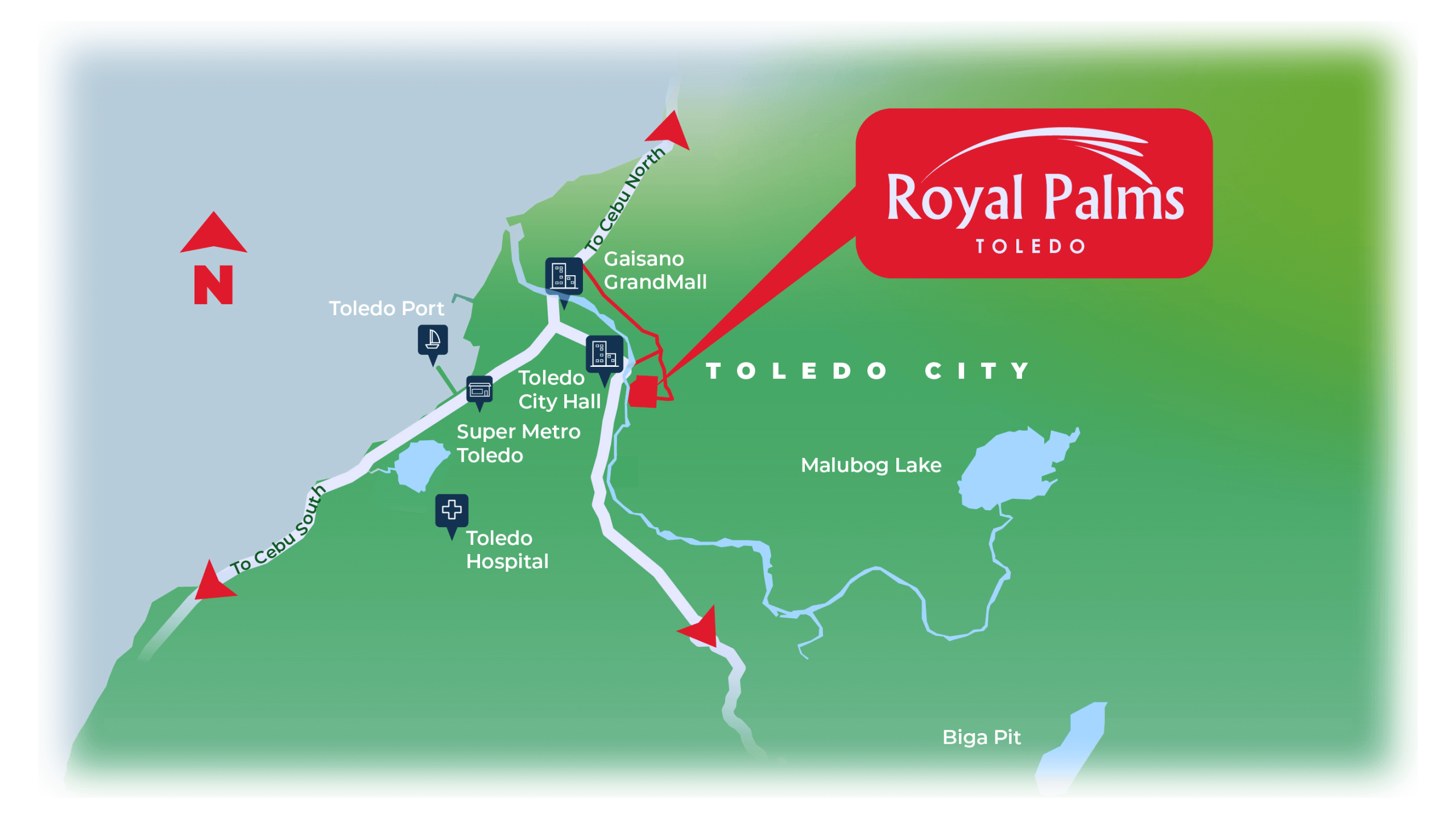 Royal Palms Toledo- map
