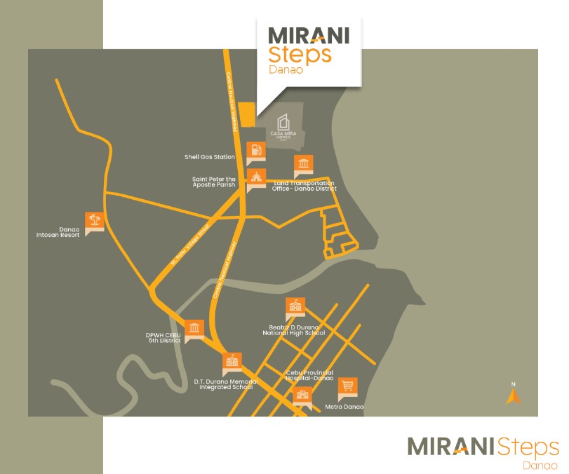 Mirani Steps Danao- map